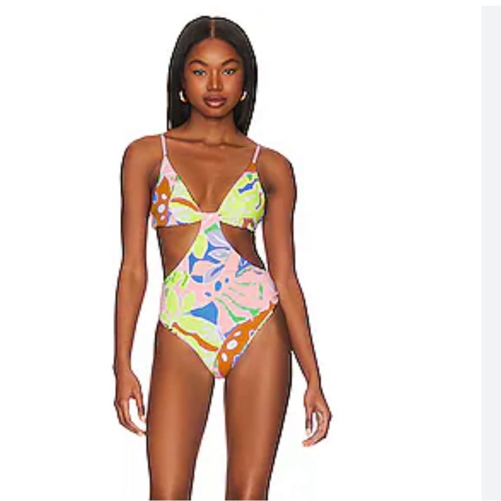 Maaji Multicolor Cutout One Piece Swimsuit